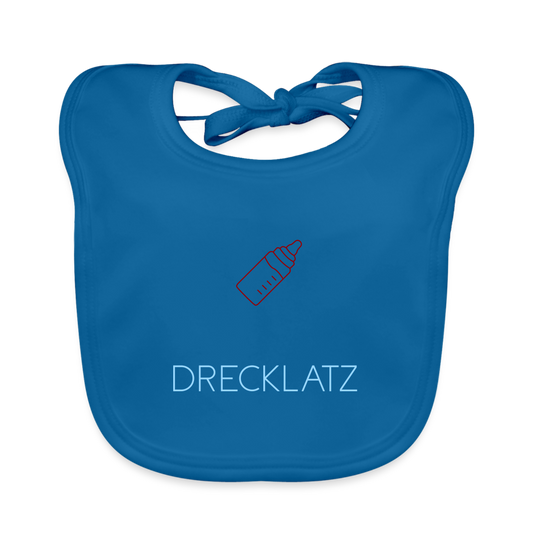 BABY ORGANIC LATZ - DRECKLATZ DARK - Pfauenblau