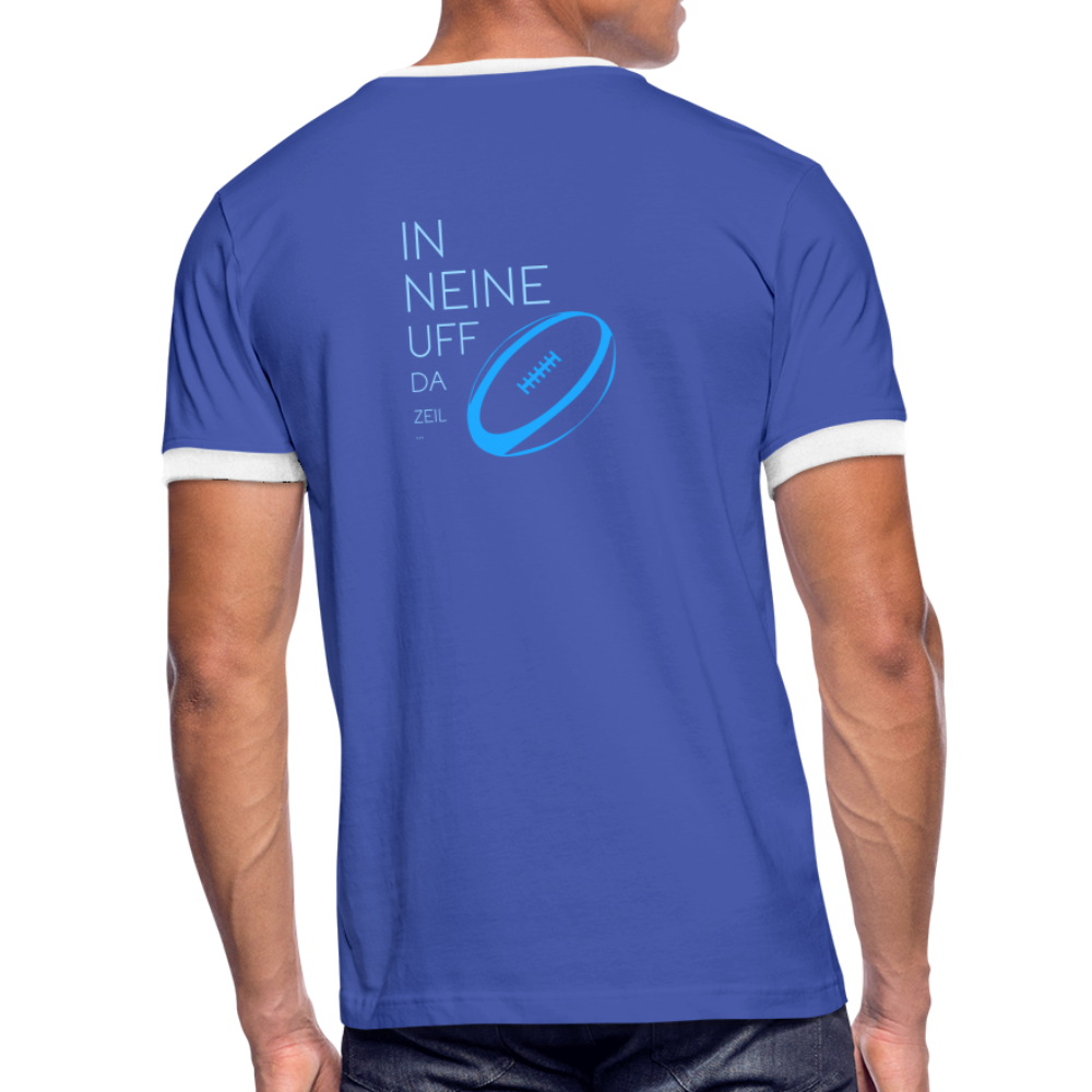 HERREN KONTRAST SHIRT - IN NEINE UFF DA ZEIL RUGBY DARK - Blau/Weiß