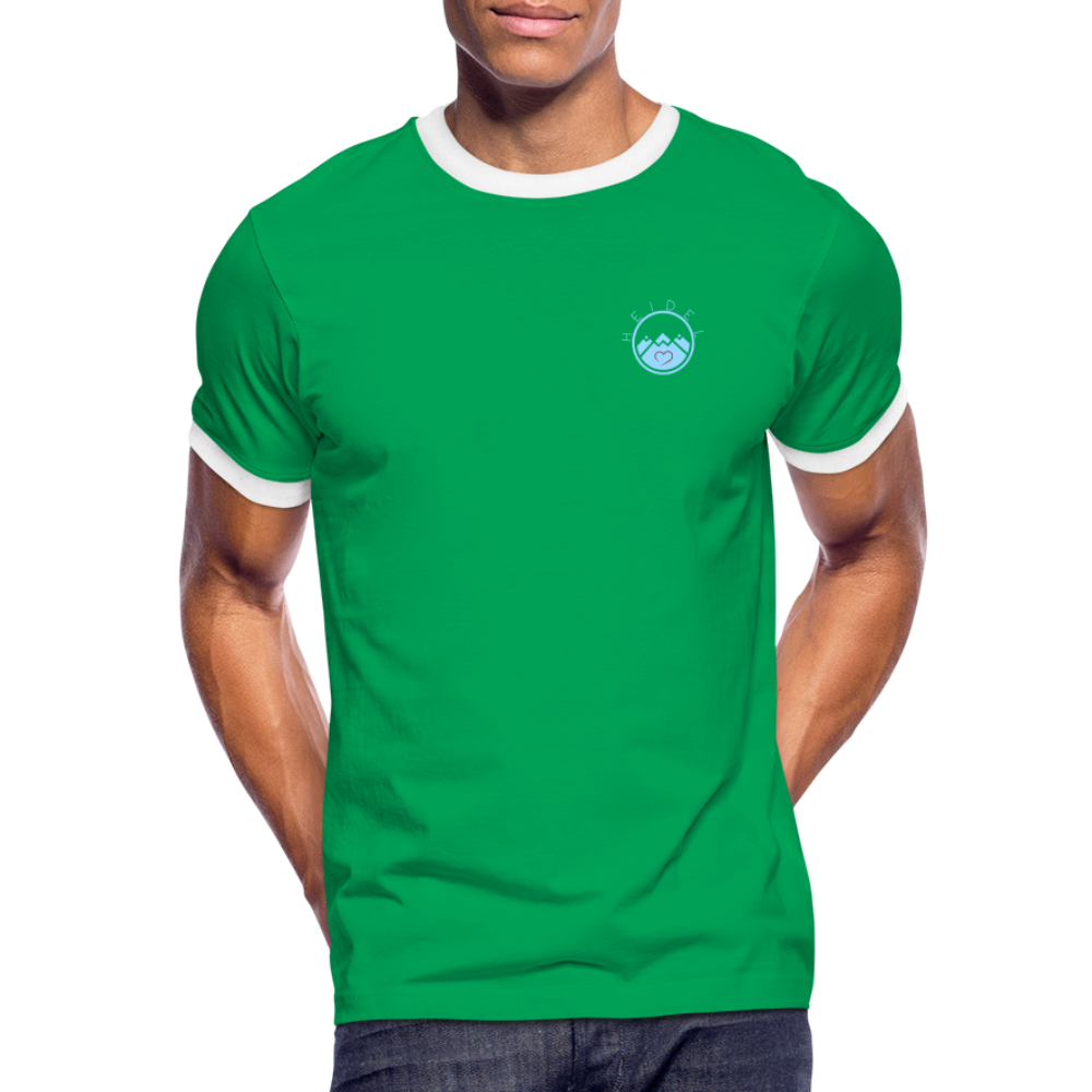 HERREN KONTRAST SHIRT - IN NEINE UFF DA ZEIL RUGBY DARK - Kelly Green/Weiß