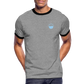 HERREN KONTRAST SHIRT - IN NEINE UFF DA ZEIL RUGBY DARK - Grau meliert/Schwarz