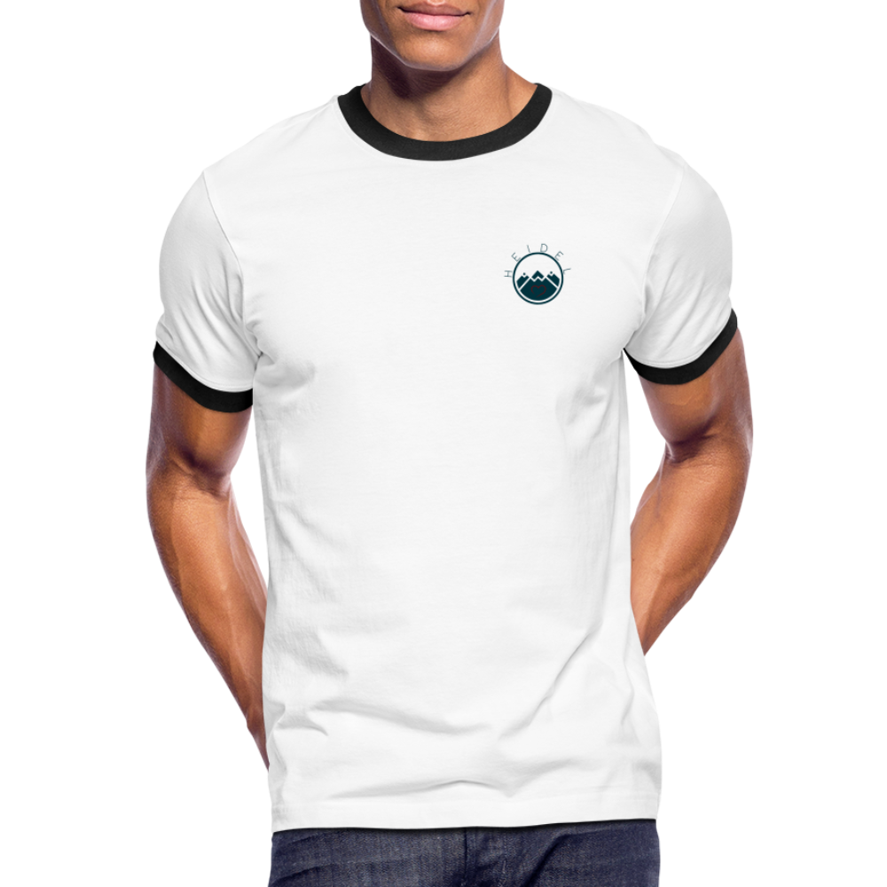 HERREN KONTRAST SHIRT - IN NEINE UFF DA ZEIL RUGBY TRANSPARENT - Weiß/Schwarz