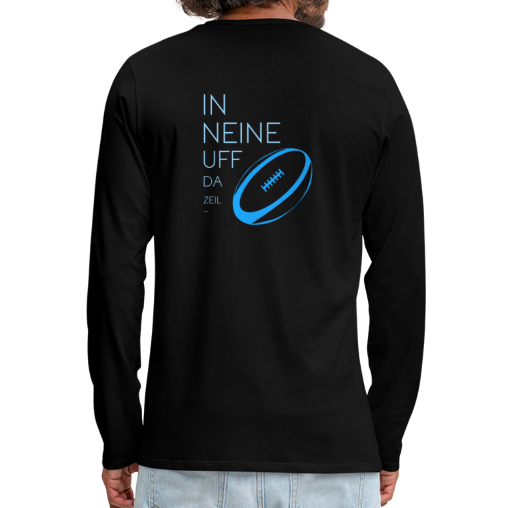 HERREN LANGARM-SHIRT - IN NEINE UFF DA ZEIL RUGBY DARK - Schwarz