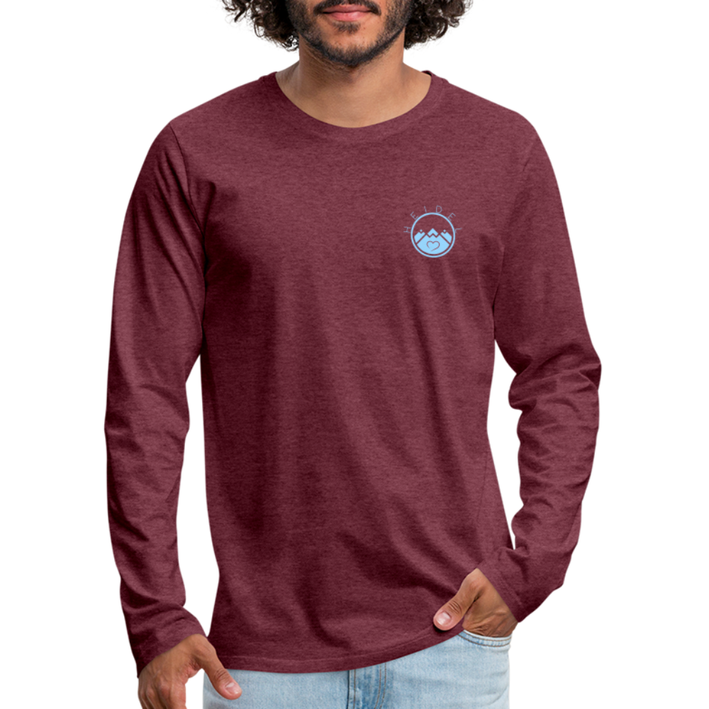 HERREN LANGARM-SHIRT - IN NEINE UFF DA ZEIL RUGBY DARK - Bordeauxrot meliert