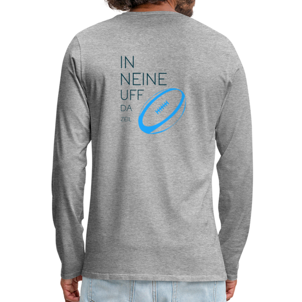 HERREN LANGARM-SHIRT - IN NEINE UFF DA ZEIL RUGBY TRANSPARENT - Grau meliert