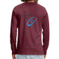 HERREN LANGARM-SHIRT - IN NEINE UFF DA ZEIL RUGBY TRANSPARENT - Bordeauxrot meliert